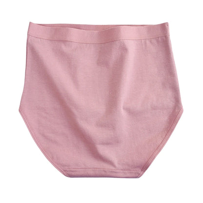 5Pcs/Set Women Cotton Panties High Waist Tummy Control Panties Solid Color Underwear Female Underpants Sexy Lingerie M-3XL