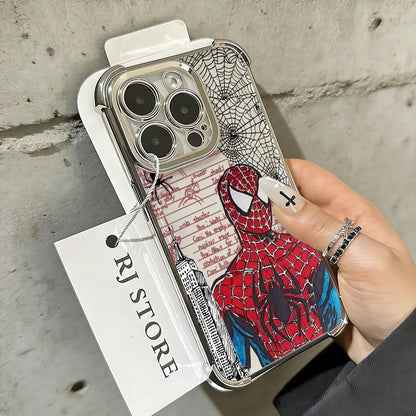 Cool Fashion Spidermans Phone Case For iPhone 17 17e 16e 16 15 14 13 12 11 Pro Max X XR XSMax 7 8 Mini Air Plus AntiFall Airabag