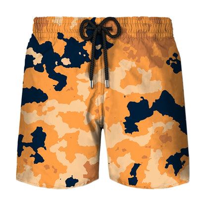 3D Printed Shorts - Men's Tree Leaf Camouflage Casual Breathable Sports Summer Pants