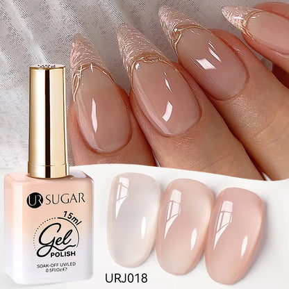 Jelly Gel Polish - Eco Friendly Semi Permanent UV LED Nail Polish for Salon Use