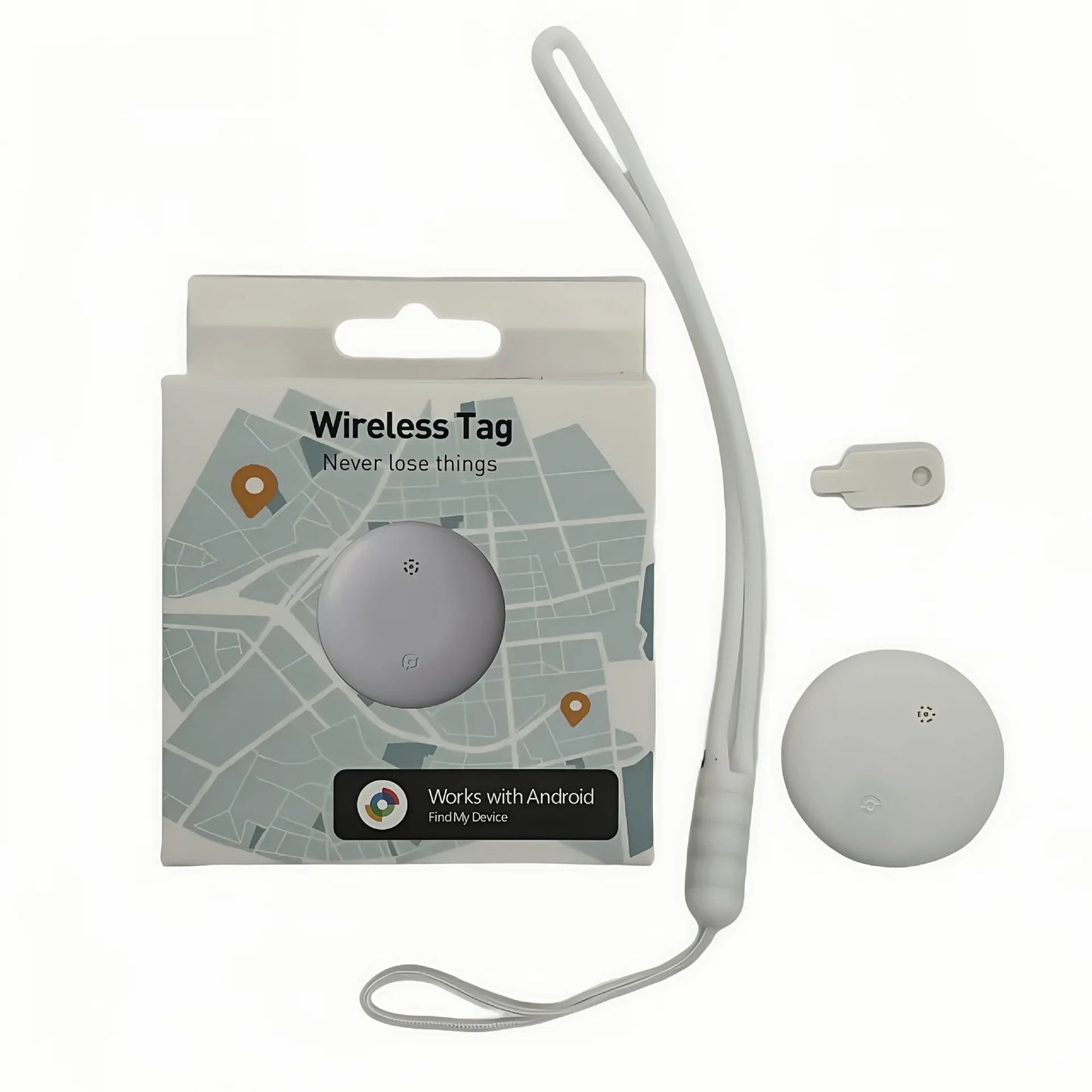 Tideboom Smart Tracker Global Positioning Works with Android Google Find My Device airtag for Kids Elderly Pet Car Tracking