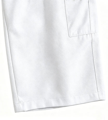 2026 New Men Multi Pocket Cargo Capri Shorts Loose Fit Daily Street Travel Outdoor Casual Drawstring Waist Cropped Short Pants