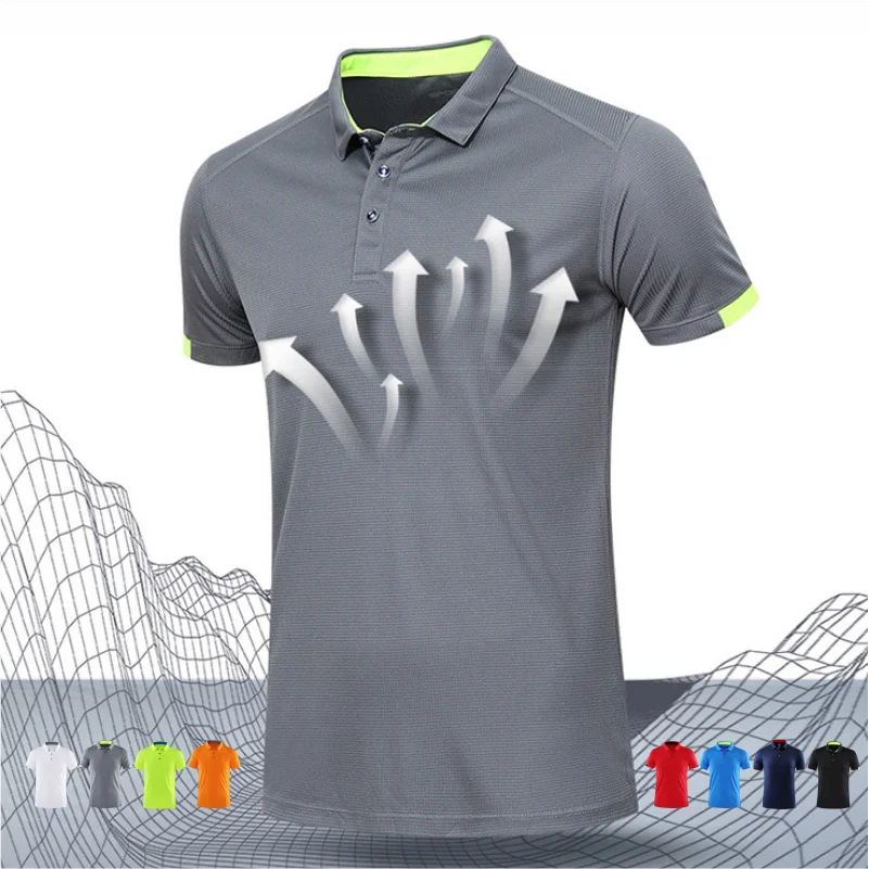 Men's Quick-Dry Polo Shirt – Breathable Golf & Sports Jersey (8 Colors)