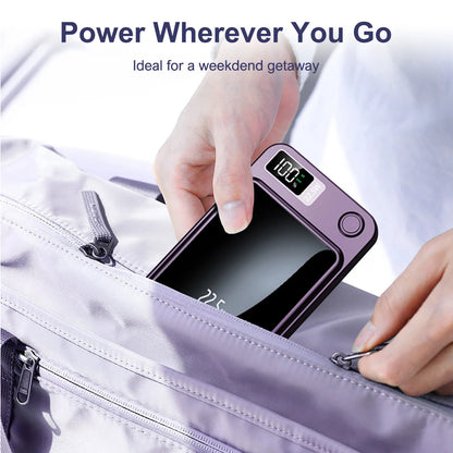 10000mAh Magnetic Wireless Power Bank PD22.5W Fast Charging Portable External Battery Adapter For Magsafe iPhone Huawei Samsung