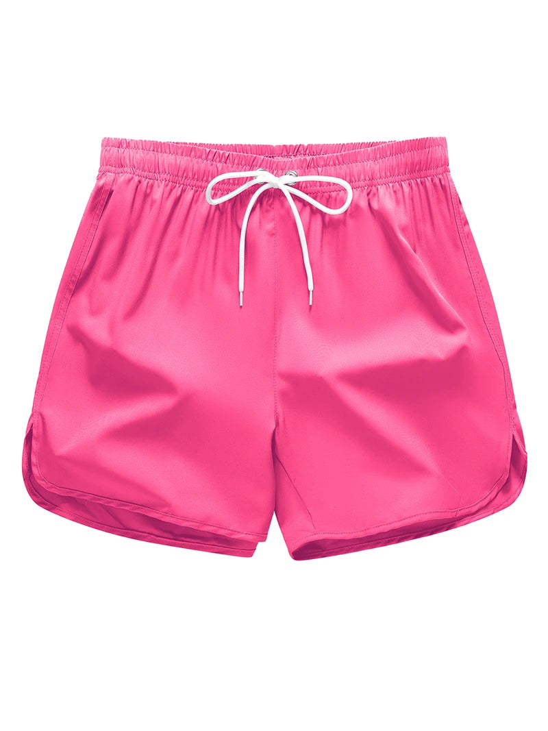 Women's Summer Vacation Beach Shorts Casual Quick Dry Board Shorts with Split Hem Beachwear Swimwear Swimsuit Bathing Suit