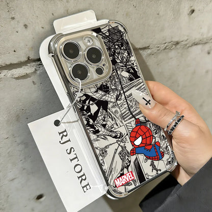Cool Fashion Spidermans Phone Case For iPhone 17 17e 16e 16 15 14 13 12 11 Pro Max X XR XSMax 7 8 Mini Air Plus AntiFall Airabag