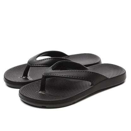 Summer Men Beach Flip Flops Soft Sole Clip Toe Lightweight Beach Slippers Woman Couple Comfort Non Slip Bathroom Slides Shower