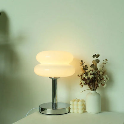 Macaron Glass Table Lamp - Trichromatic Dimming Night Light for Living Room  Bedroom Decor - ZOOMNSTORE