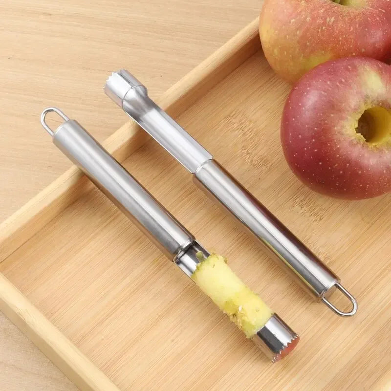 Fruit Core Cutter - Durable Stainless Steel Apple Corer & Pear Seed Remover Tool