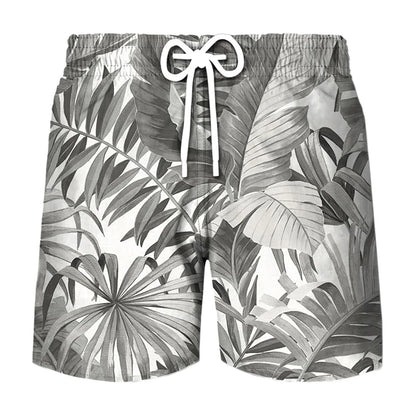 Tree Leaf Camouflage 3d Printed Shorts For Men Casual Sports Breathable Short Pant Summer Fashion Trend Clothes Shorts Trousers