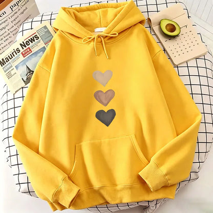 Casual Love Heart Print Hoodies Spring Autumn Winter Casual Hoodies Sweatshirts Men Women Graphic Hoodie Sweatshirt
