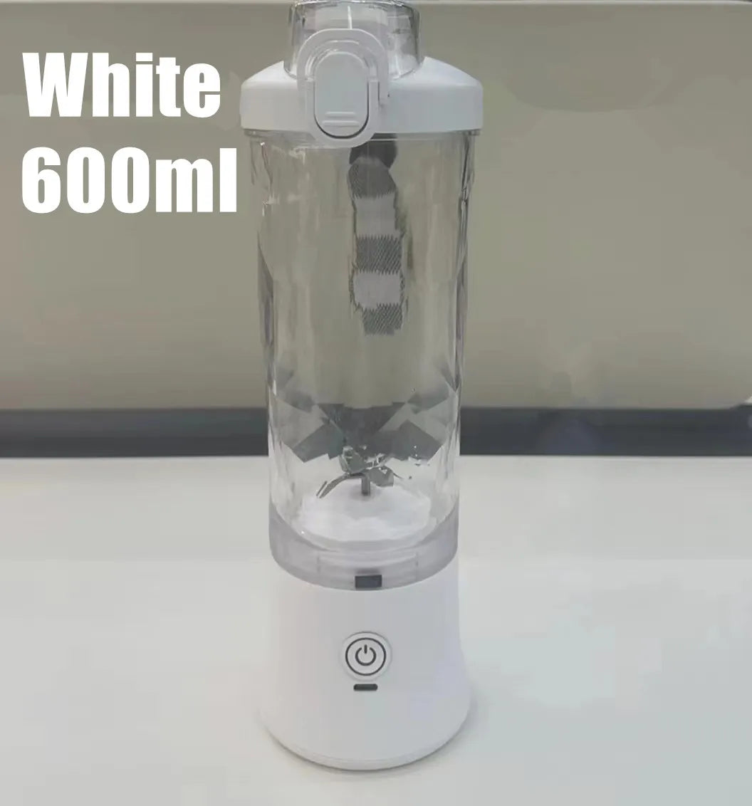 Portable 600ML Blender - USB Rechargeable Mini Juicer for Smoothies