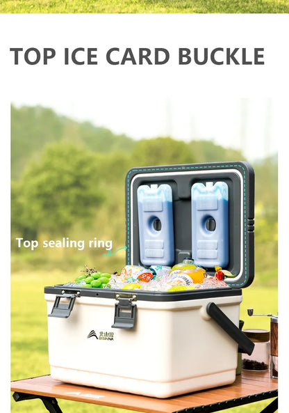 BISINNA Camping Ice Box Large Capacity Car Refrigerator Portable Cooler Box Outdoor Beach Fishing Picnic Barbecue Ice Bucket