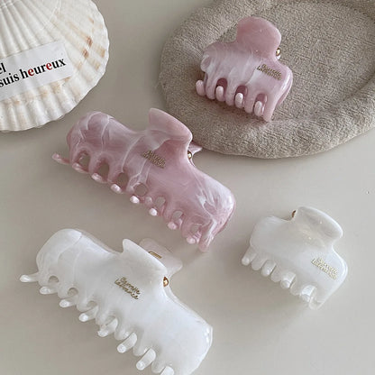 10cm Ink Wash Pattern Classic Style Hair Claw Elegant Lady Daily Acetate Claw Clip Ins Trendy Hair Accessories for Women Girs