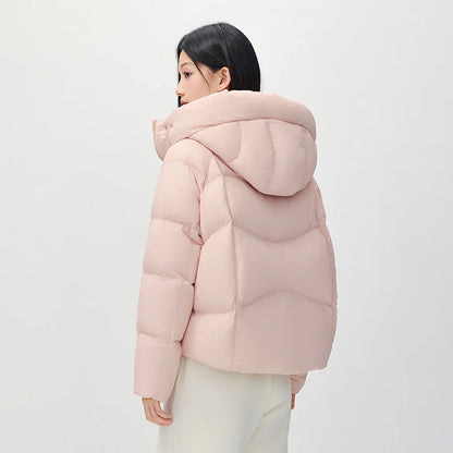 Semir Women Down Jacket 90 Percent Down Fill Raglan Sleeve Loose Fit Hooded 2026 New Winter Daily Wear Urban Casual Style
