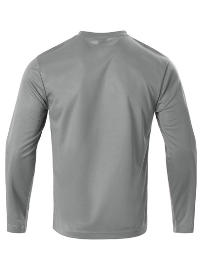 Men's Quick Drying T-Shirt - Long Sleeve Moisture Wicking Polyester Top