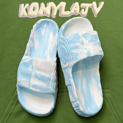 Boys Fashion Casual Sports platform Sandals 2024 Outdoor Non-slip Beach Slippers Men's Flip-flops Bathroom Sandals