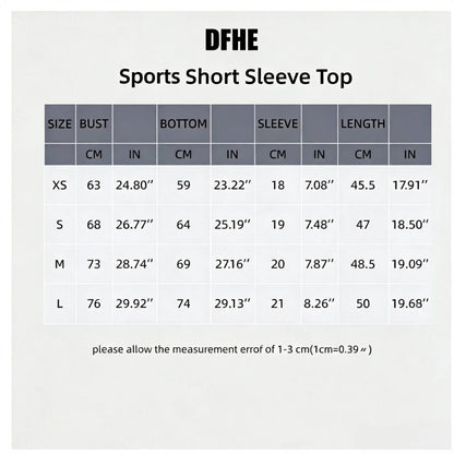 DFHE 2 Piece Athletic Tracksuit, Seamless Short Sleeve Yoga Wear, High Stretch Running Shorts, Gym Training Outfit