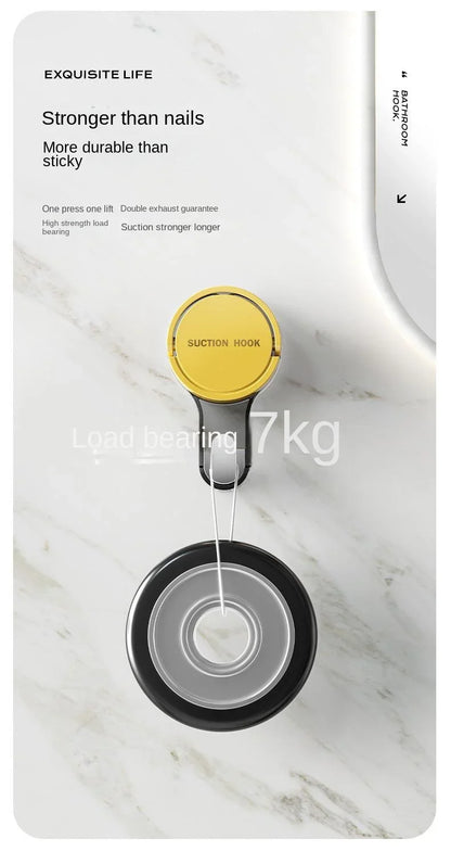 Wall Mounted Vacuum Suction Cup Hook - No-Drill Removable Key  Towel Hanger for Bathroom  Kitchen - ZOOMNSTORE