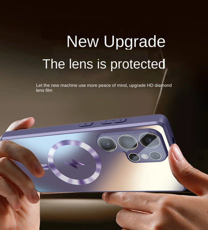 Ultra-thin AG Matte Magnetic For Magsafe Case For Samsung Galaxy S26 S25 S24 S23 Ultra Plus Glass Len Protector Shockproof Cover