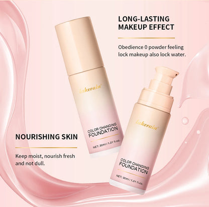 Color Changing Foundation 4 In 1 Moisturizer Longwearing Waterproof Concealer Even Skin Toning Sunscreen Spf 30 Whitening Makeup