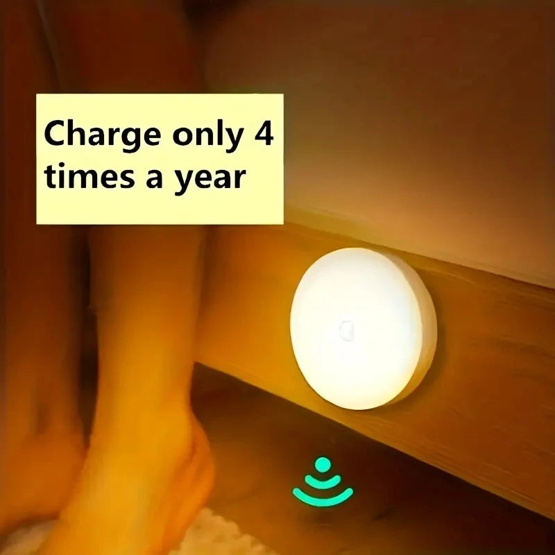 LED Motion Sensor Night Light - Wireless LED Detector Lamp for Bedroom, Staircase, Closet, Cabinet and Room Decor-