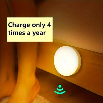 LED Motion Sensor Night Light - Wireless LED Detector Lamp for Bedroom, Staircase, Closet, Cabinet and Room Decor-