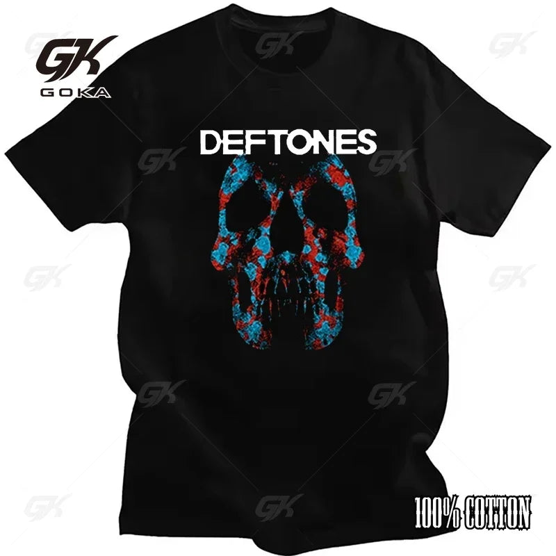 Deftones Cotton Singer Band T Shirt Men Women Hip Hop Rock Tee Fashion Short Sleeve T Shirt Summer Clothes T-shirts Tops