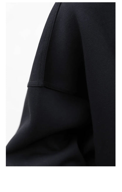CHIC VEN Women Sweatshirts Hoodies Solid Loose Casual Hooded Female Tops Lady Coat Medium Length Overcoat Spring Autumn 2025
