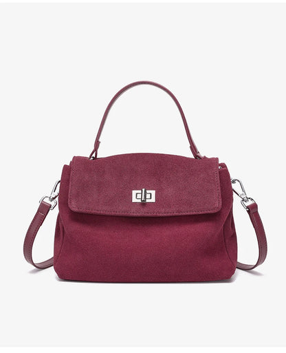 Genuine Leather Crossbody - Women's Soft Leather Messenger Bag With Zipper Closure