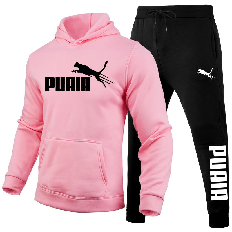 Men's Set/Hoodie/Pants Autumn Winter Daily Casual Sports Jogging Suit Home Outdoor Comfort Warm Hooded Sweatshirt and Sweatpants