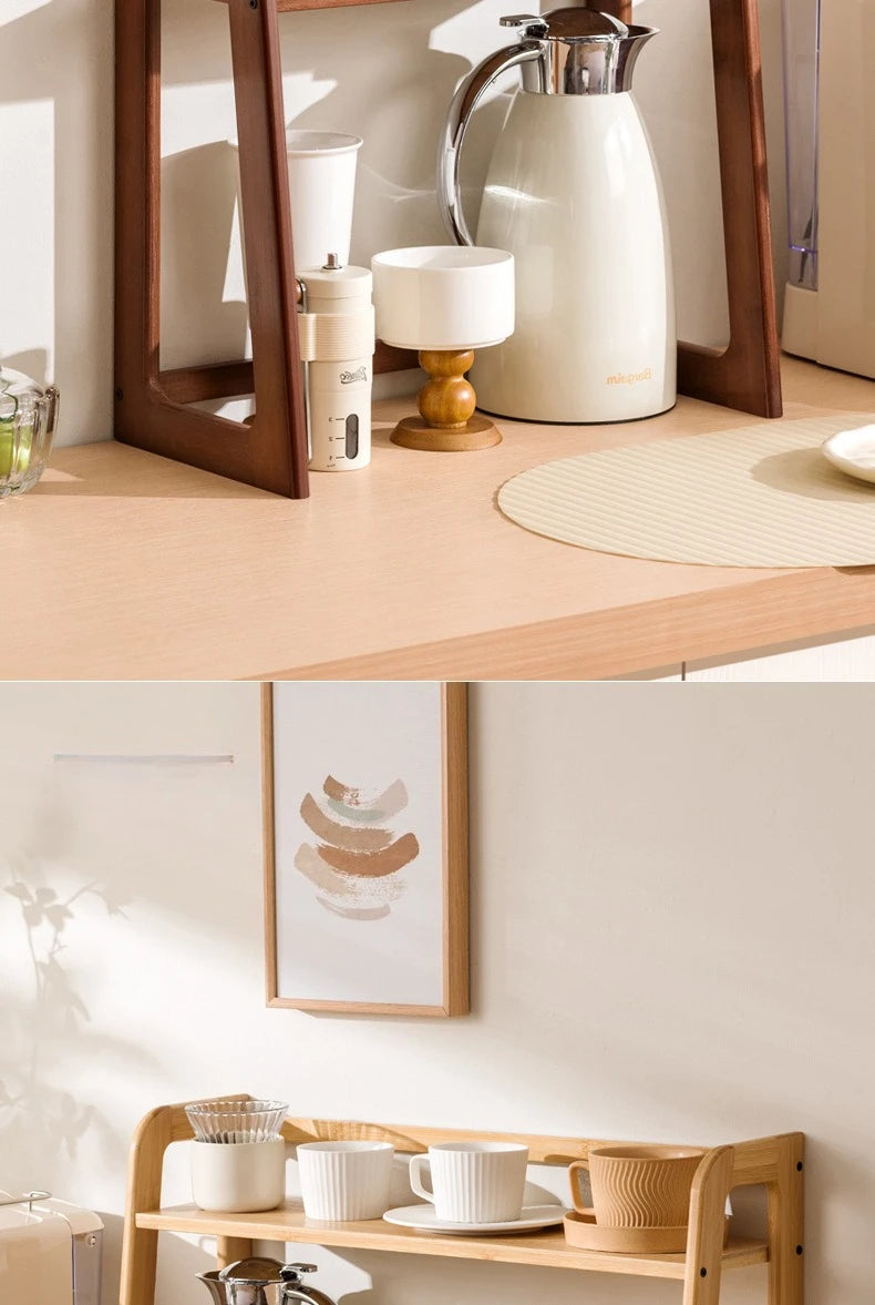 New Kitchen Shelf Countertop Multi-functional Electrical Storage Rack Multi-layer Cup Holder Household Storage Rack Plate Rack