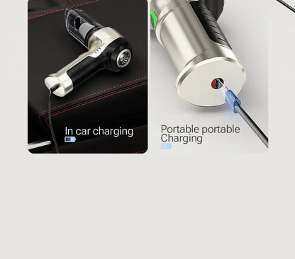 Wireless Car Vacuum - Portable Handheld Cleaner With Strong Suction & HEPA Filter