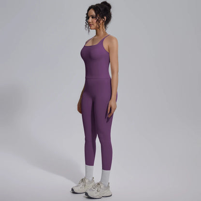 Quick Drying Legging Outdoor Running Yoga Set for Womans High Waisted Push Up Female Pants Gym Sexy Beautiful Back Vest Yoga Set