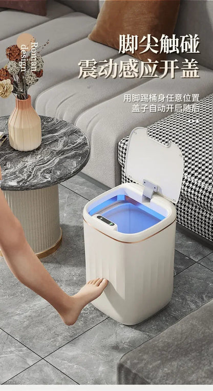 20L Smart Sensor Trash Can - Waterproof Large Capacity Kitchen  Bathroom Bin