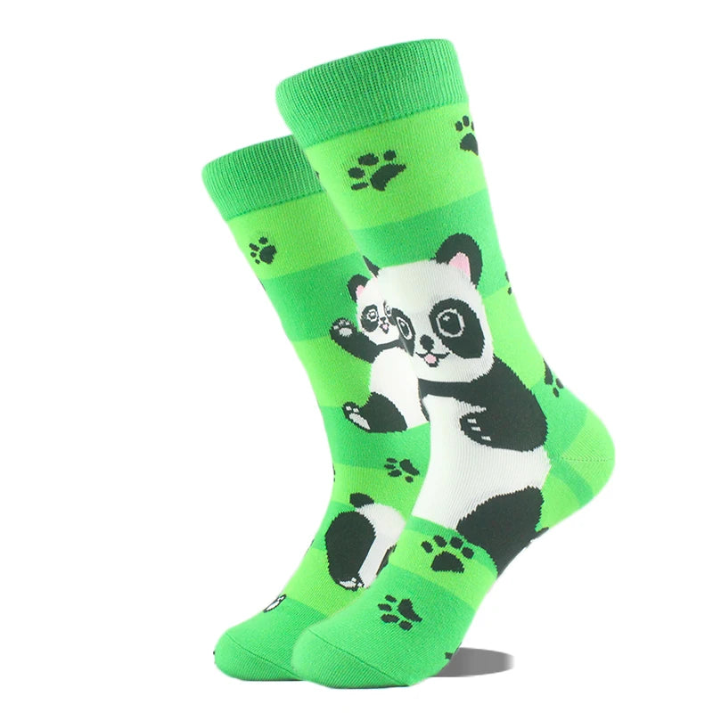 Funny Alien Shark Cotton Socks - Unisex Novelty Crew Socks