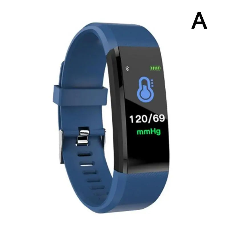 HD Color Screen 115plus Smart Band Heart Rate Health Watch Waterproof Sports Bracelet