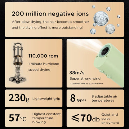 European edition High-Power Pet Hair Dryer, Silent, Neck Hanging, Hair Pulling Machine for Dogs grooming, Quick Drying, Beauty