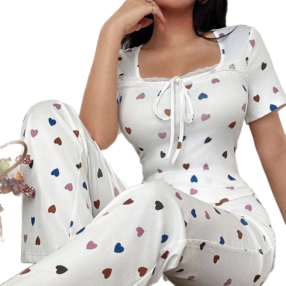 Women's Pajamas Set Pajama Sets Women's Home Suit Sexy Shopping Pjs Woman Set Sleepwear for Sleeping Pants Clothes Nightwear
