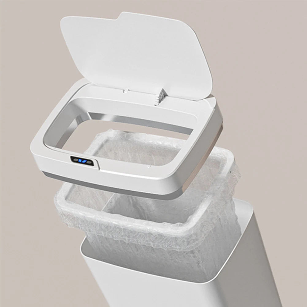 Smart Sensor Touchless Trash Can - Waterproof Electric Garbage Bin for Kitchen  Bathroom