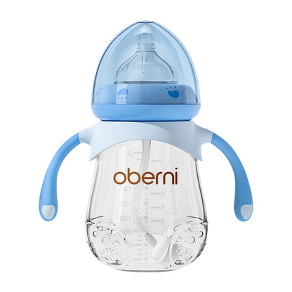 Oberni 150ml+180ml PPSU Imitated Breast Baby Milk Bottle set Anti bloating 0-6 Newborn Baby Bottle With Resistant to Falling