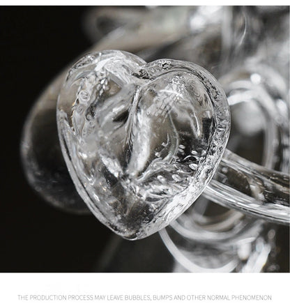 Handmade Angel Glass Vase - Mini Crystal Tabletop Decor for Home Office Wedding Gift - ZOOMNSTORE