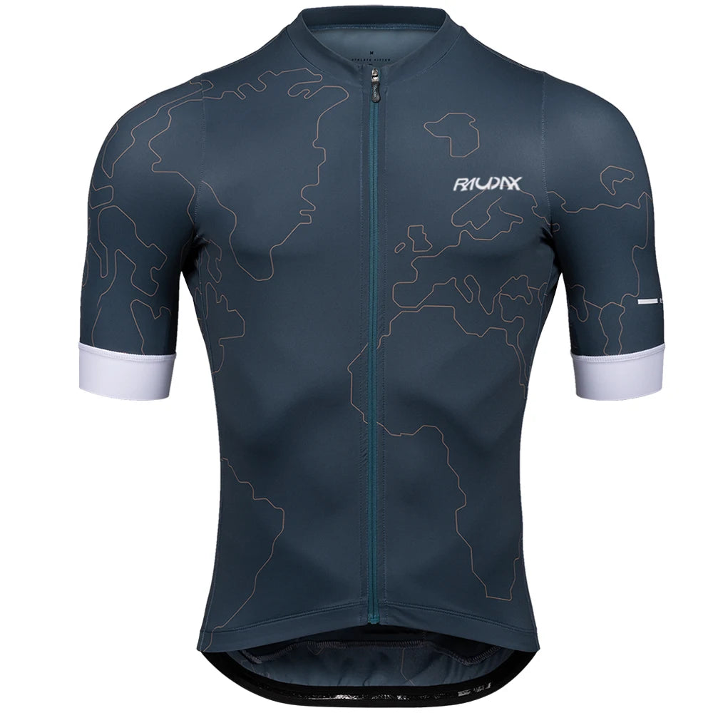 Men's Short-Sleeve Cycling Jersey – Breathable UV-Protection Bike Wear