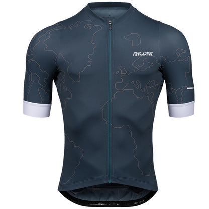 Men's Short-Sleeve Cycling Jersey – Breathable UV-Protection Bike Wear