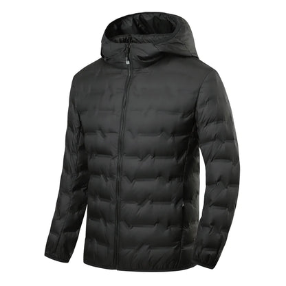 JNLN Men's Winter Down Jacket Duck Down Lightweight Padded Jackets Hiking Camping Climbing Trekking Graphene Lining Warm Coat