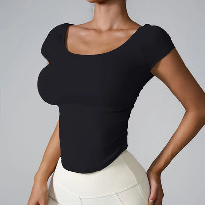 Women Yoga Shirts - Plus Size Sportswear Top | Breathable Quick Dry Fitness Workout Shirt