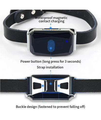 Pet Collar Mini GPS Tracker, GSM Wifi LBS Anti-lost Tracker Pet Location Collar IP67 Waterproof for Pet Dog Cat Sheep Tracking