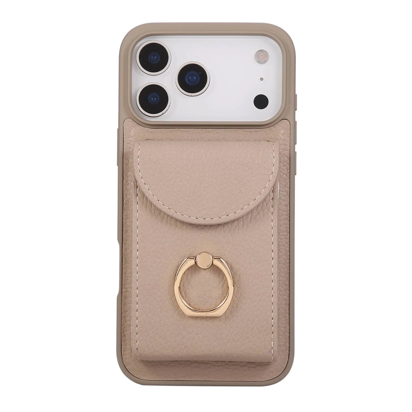 Wallet Case for iPhone 17 Pro Max 17 Pro Air,Card Holder Cover with 360° Ring Kickstand and Durable Shockproof Protective Bumper