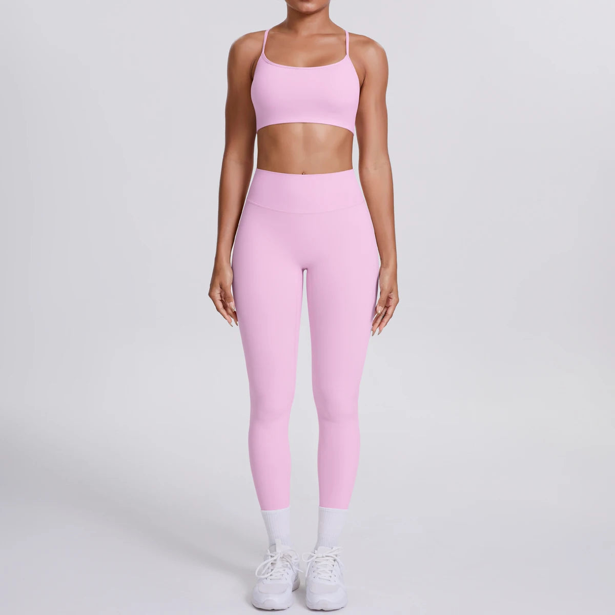 Women's Yoga Suit – Seamless Sports Bra & High Waist Leggings | Breathable Quick Dry Activewear