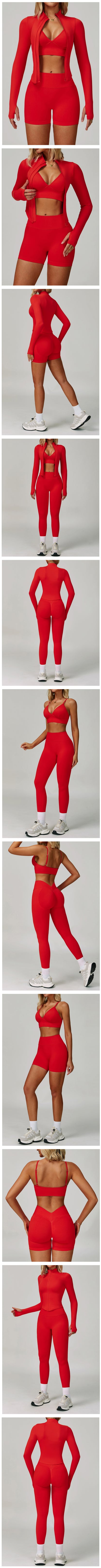 2/3PCS Seamless Yoga Set Gym Workout Suits Athletic Wear Women Legging Fitness Bra Crop Top Long Sleeve Sports Suits Sportswear